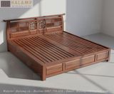  Mẫu giường ngủ gỗ tự nhiên Halamp 01 