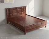  Mẫu giường ngủ gỗ tự nhiên hiện đại Halamp 02 