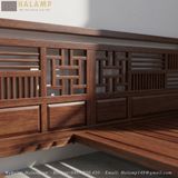  Giường Gỗ Gụ Tự Nhiên Vai Phản Phù Hợp Phòng Ngủ Master GN011 
