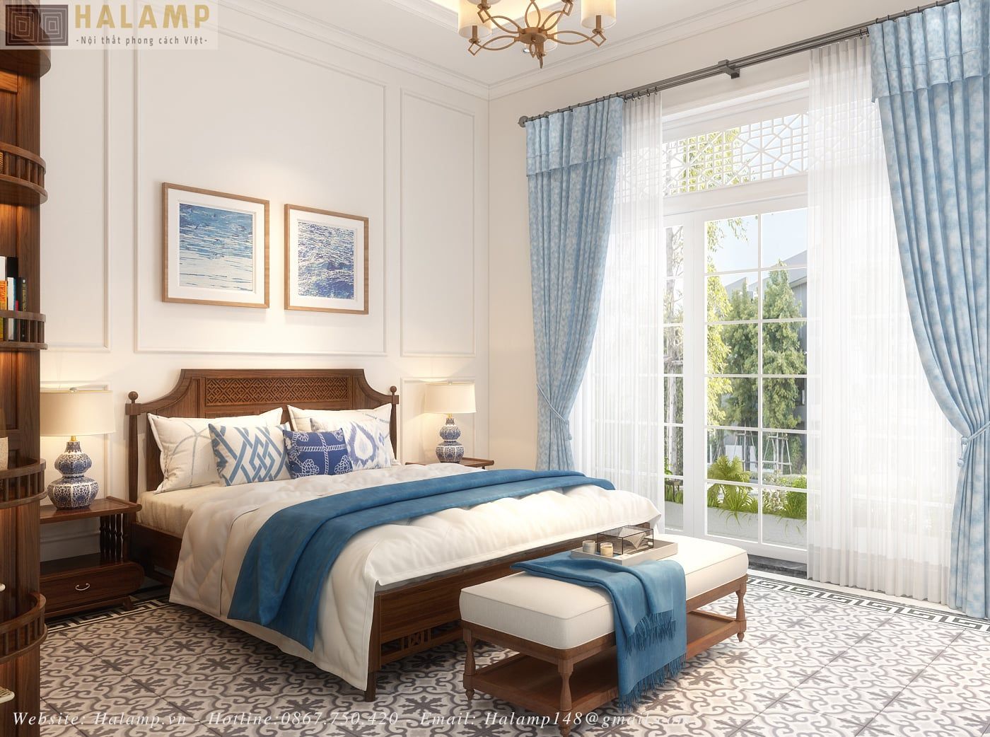  Giường Ngủ Gỗ Indochine Phù Hợp Với Nhiều Không Gian Nhà Việt GN009 