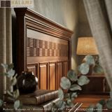  Giường Ngủ Indochine Sang Trọng Có Ngăn Kéo GN008 