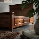  Giường Ngủ Indochine Sang Trọng Có Ngăn Kéo GN008 
