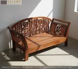 Sofa chân cong gỗ tự nhiên SF014 phù hợp với phòng khách rộng 