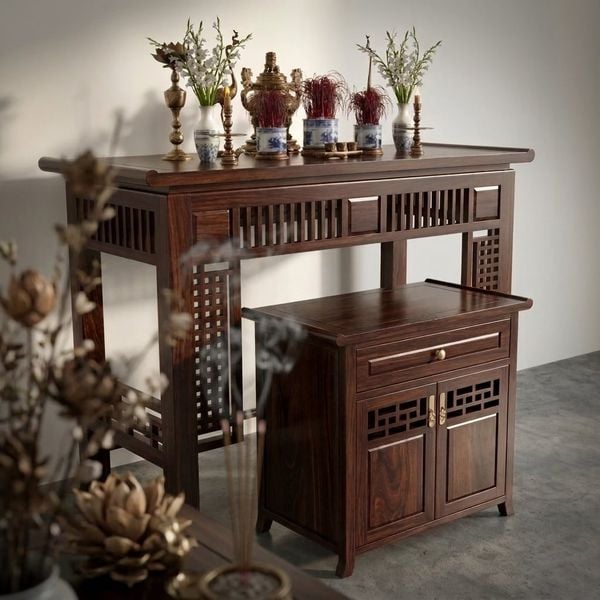 Mẫu bàn thờ phong cách grandbois đẹp