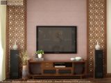  Mẫu tủ kệ ti vi gỗ Việt Art deco KTV005 