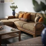  Sofa Module Gỗ Tự Nhiên Phong Cách Việt Halamp SF029 