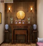  Bàn thờ gỗ Việt đơn giản không nặng nề Halamp BTV009 