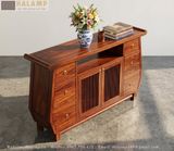  Tủ Console Gỗ Tự Nhiên Phong Cách Việt Đương Đại C007 