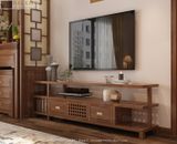  Mẫu tủ kệ ti vi gỗ tự nhiên hiện đại nội thất gỗ Việt KTV007 