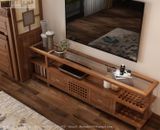  Mẫu tủ kệ ti vi gỗ tự nhiên hiện đại nội thất gỗ Việt KTV007 