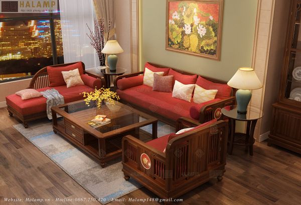 sofa phong cách Việt truyền thống đẹp