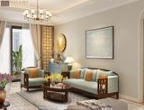  Thiết kế sofa phong cách indochine Halamp SF024 