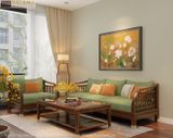  Sofa gỗ Việt nhẹ nhàng tinh tế Halamp SF025 