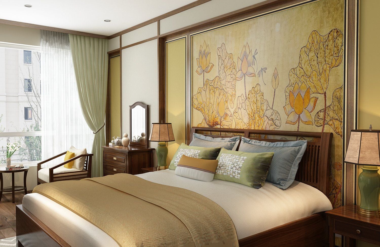  Mẫu Giường Gỗ Tự Nhiên Đơn Giản -Tinh Tế Mà Bền Đẹp Halamp 03 