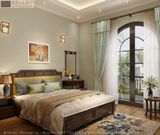  Mẫu Giường Ngủ Gỗ Tự Nhiên Bọc Đầu Giường Halamp 5B 