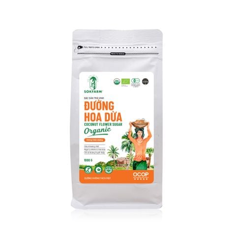  Đường hoa dừa organic Sokfarm 1 kg 