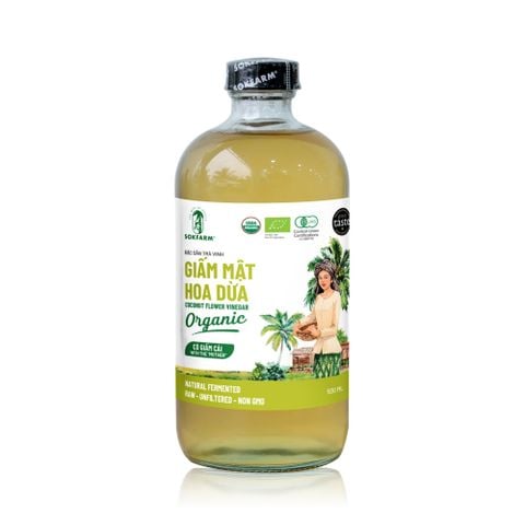  Giấm mật hoa dừa organic Sokfarm 500ml 