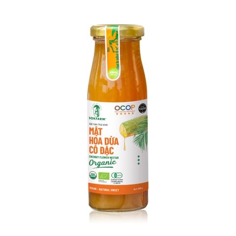  Mật hoa dừa cô đặc organic Sokfarm 250g 