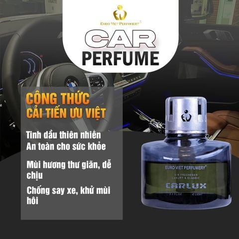  CARLUX Nước Hoa Ô Tô, phòng làm việc, phòng ngủ không gian nhỏ. Nguyên liệu nhập khẩu Bacelona (Tây Ban Nha) 