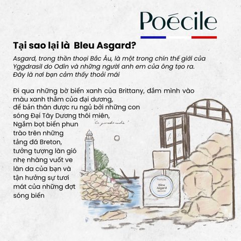  Nước Hoa Nam Nữ Poécile, Bleu Asgard 15ml - 50ml 