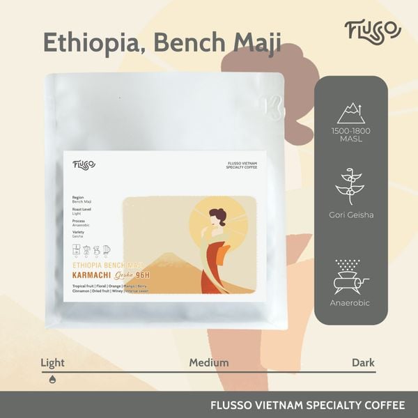  Cà Phê Specialty Ethiopia Karmachi Geisha 96H Anaerobic 