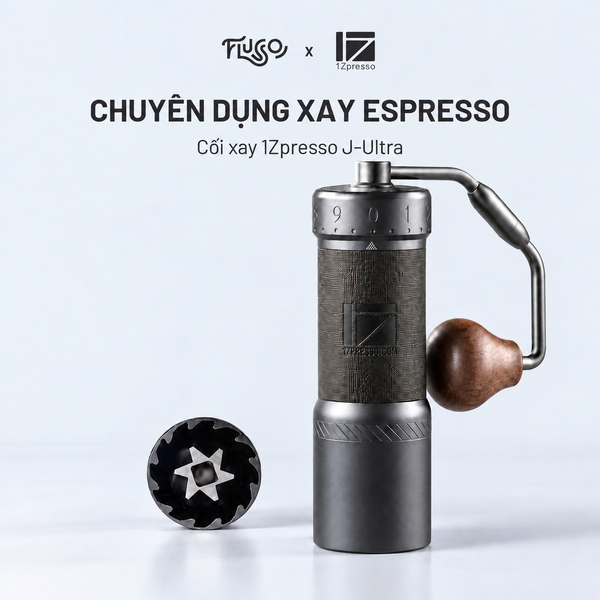  Cối xay cà phê Espresso chuyên dụng 1Zpresso J-Ultra - Tặng kèm 100g cà phê 