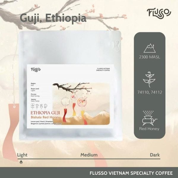  Cà phê Specialty Ethiopia Guji Bishala Red Honey 