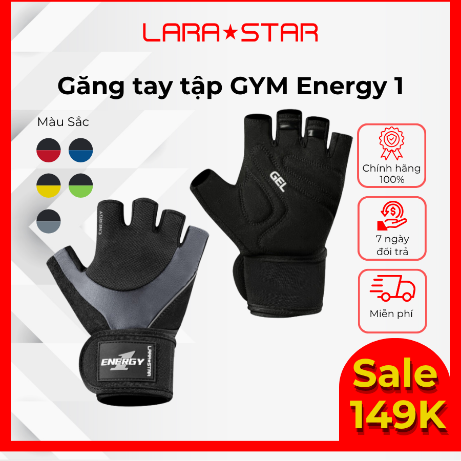  LS0740 - GĂNG TAY TẬP GYM CÓ GEL CHỐNG ĐAU, CHỐNG TRƯỢT 