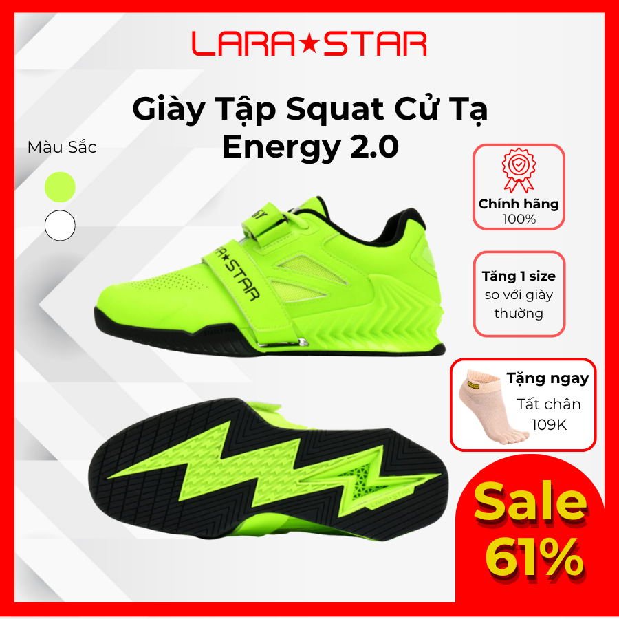  LS1035 - GIÀY CỬ TẠ, SQUAT, DEADLIFT CHUYÊN NGHIỆP VER II 