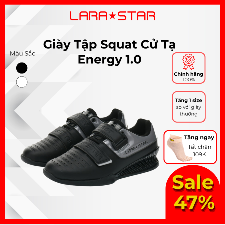  LS0093 - GIÀY CỬ TẠ, SQUAT, DEADLIFT CHUYÊN NGHIỆP VER I 