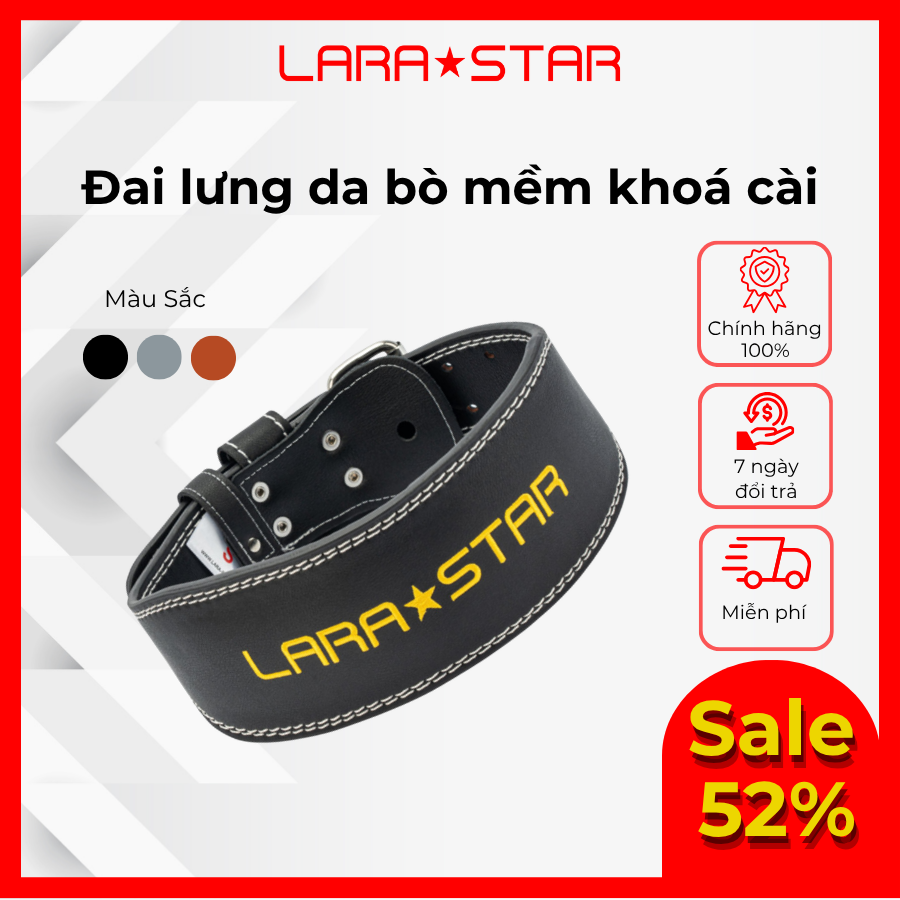  LS0828 - ĐAI LƯNG TẬP GYM KHÓA CÀI KHÔNG GỈ 