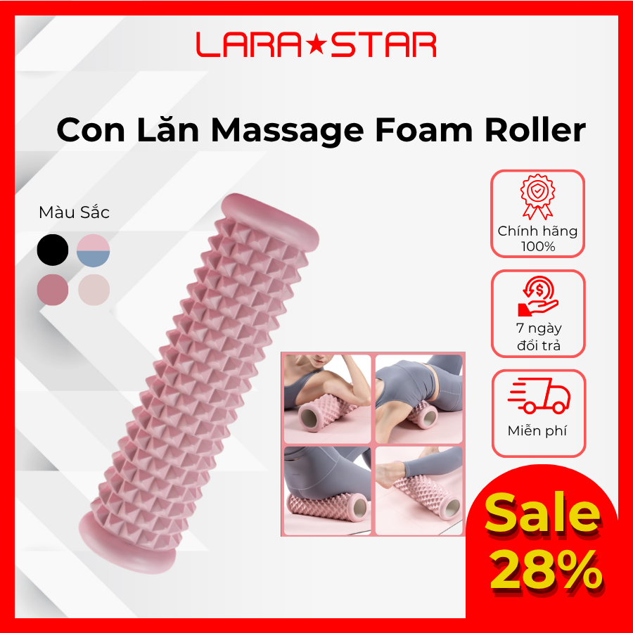  LS2096/LS2030 - CON LĂN MASSAGE FOAM ROLLER CẢI THIỆN DÁNG 