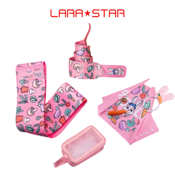  LS0023 - SET TẬP GYM 3 MÓN: ĐAI QUẤN CỔ TAY - DÂY KHÁNG LỰC - KHĂN TẮM 