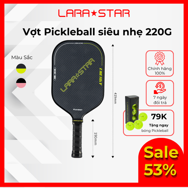 LS3106 - VỢT PICKLEBALL CHUYÊN NGHIỆP SIÊU NHẸ 220G 