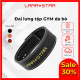  LS0893 - ĐAI LƯNG TẬP GYM KHÓA LẪY DA BÒ NGUYÊN TẤM 