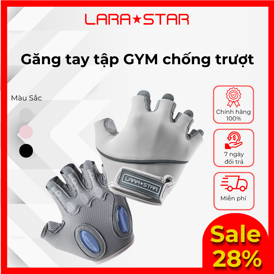  LS0711 - GĂNG TAY TẬP GYM CHỐNG TRƯỢT 