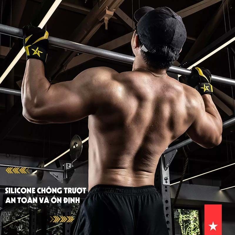  LS0738 - GĂNG TAY TẬP GYM CÓ SILICON CHỐNG TRƯỢT 