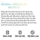  LS0330 - BĂNG BẢO VỆ ĐẦU GỐI (7MM) DÙNG CHO TẬP LUYỆN SQUAT, NÂNG TẠ, GYM 