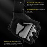  LS0738 - GĂNG TAY TẬP GYM CÓ SILICON CHỐNG TRƯỢT 