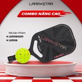  Combo Vợt + Bóng Pickleball Lara Star siêu nhẹ 220G, sợi thủy tinh/carbon dày 11-16mm 