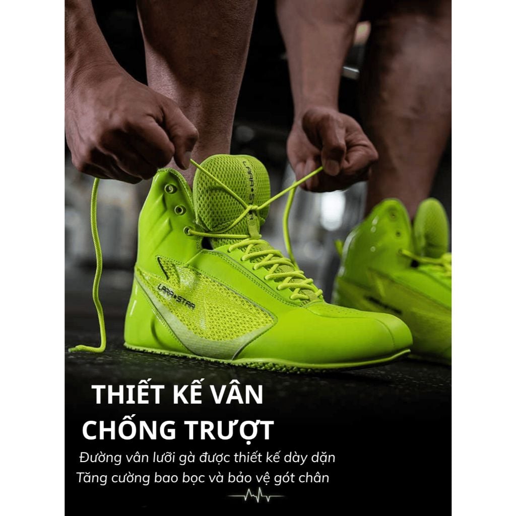  LS1082 - GIÀY TẬP SQUAT, CỬ TẠ CỔ CAO SIÊU BÁM SÀN VER II 