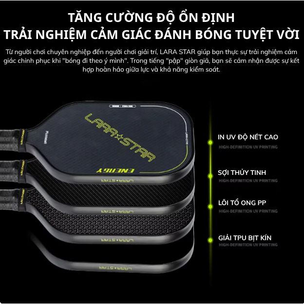  LS3105 - VỢT PICKLEBALL TẶNG KÈM BÓNG DÀNH CHO NGƯỜI CHƠI MỚI 
