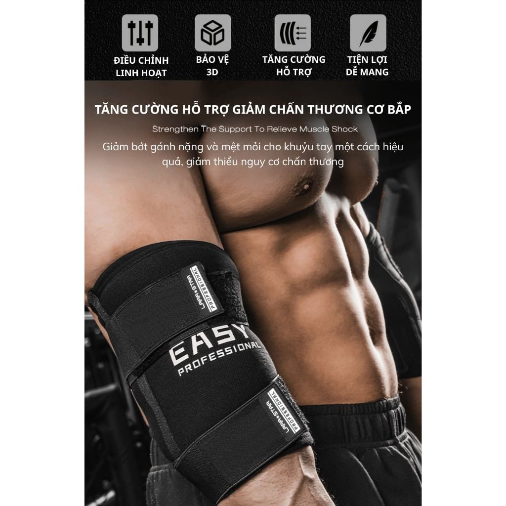  LS0529 - BĂNG BẢO VỆ KHUỶU TAY ÉP LỰC GIẢM CHẤN THƯƠNG 