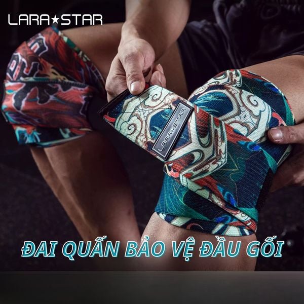  LS0347 - BĂNG QUẤN BÁO VỆ ĐẦU GỐI HỖ TRỢ SQUAT 