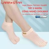  LS0028 - TẤT THỂ THAO CỔ THẤP 5 NGÓN 