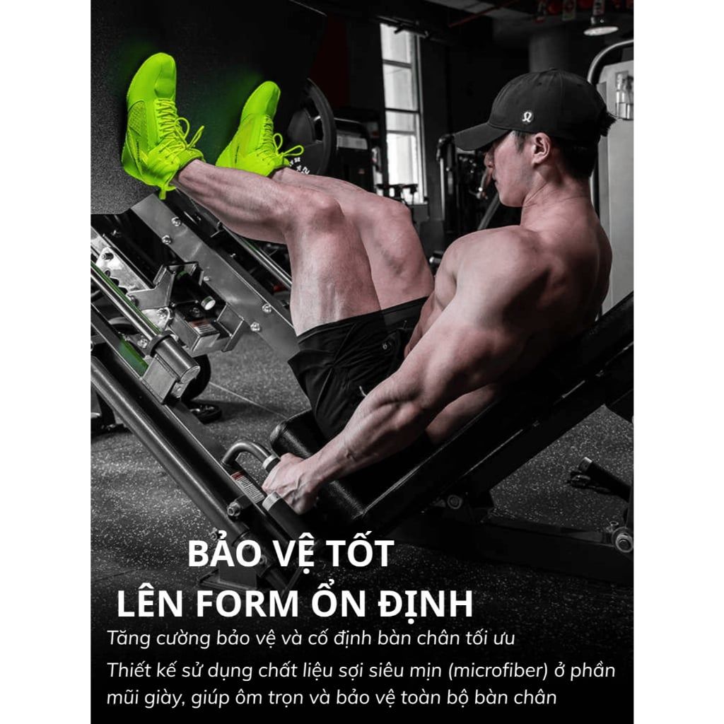 LS1082 - GIÀY TẬP SQUAT, CỬ TẠ CỔ CAO SIÊU BÁM SÀN VER II 