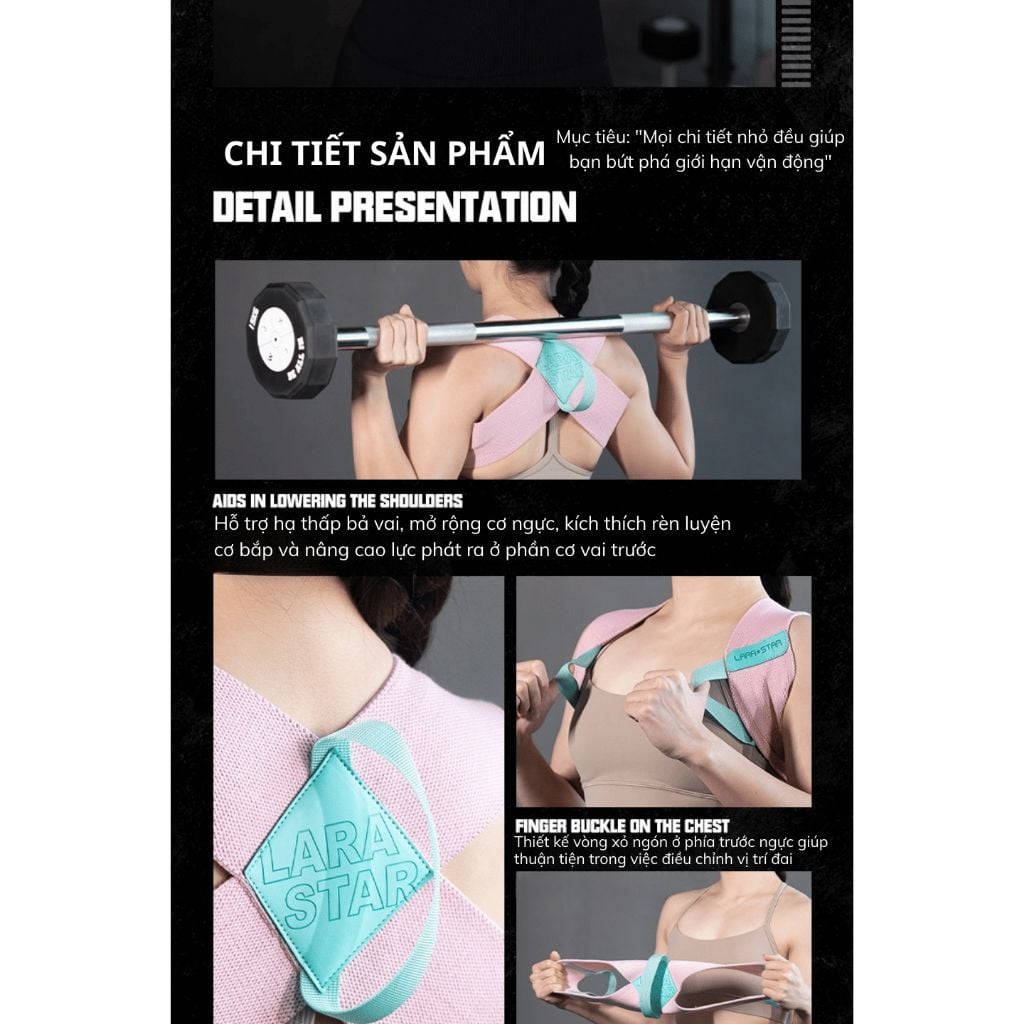  LS1214 - ĐAI ĐEO VAI TẬP GYM CHUYÊN NGHIỆP 