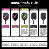  Combo Vợt + Bóng Pickleball Lara Star siêu nhẹ 220G, sợi thủy tinh/carbon dày 11-16mm 