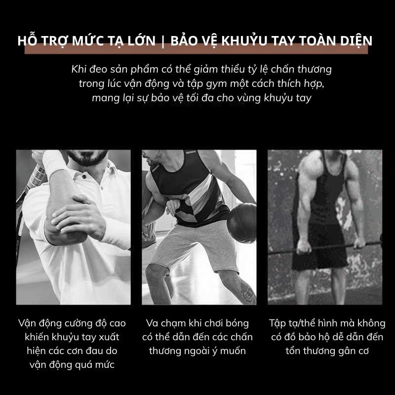  LS0512 - BĂNG BẢO VỆ KHUỶU TAY TOÀN DIỆN 