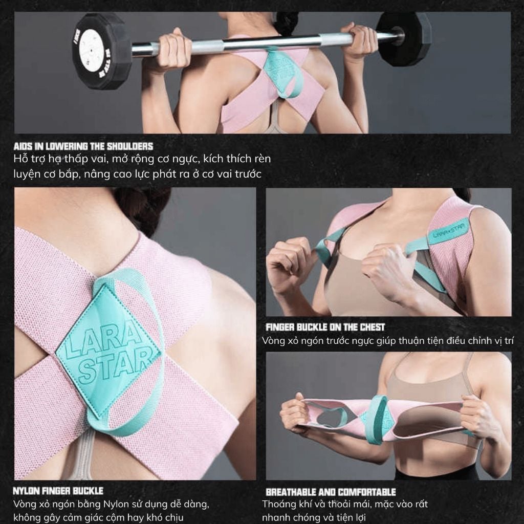  LS1214 - ĐAI ĐEO VAI TẬP GYM CHUYÊN NGHIỆP 